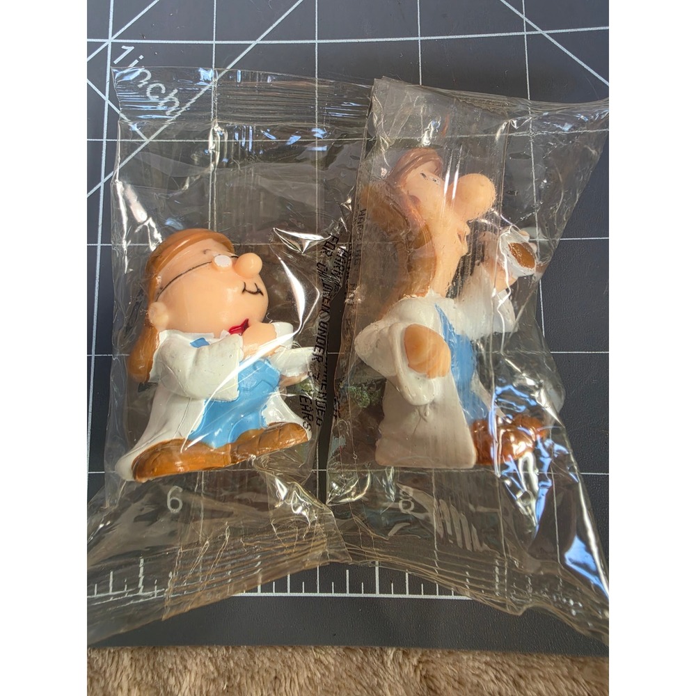 Vintage 1994 Lyons Tetley Tea Folk Gaffer & Sydney Figures Sealed New